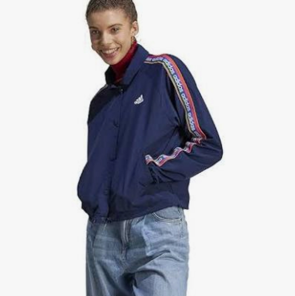 New FARM RIO Adidas Coach Jacket Size L - Picture 4 of 14